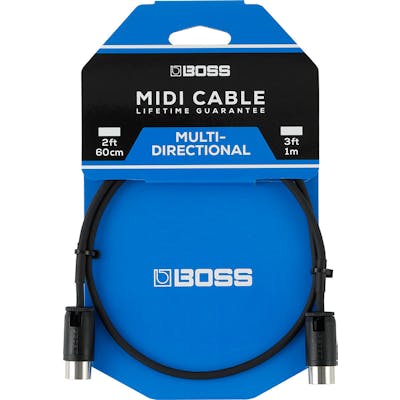 Boss BMIDI-PB3 3ft MIDI Cable with Multi-Directional Connectors